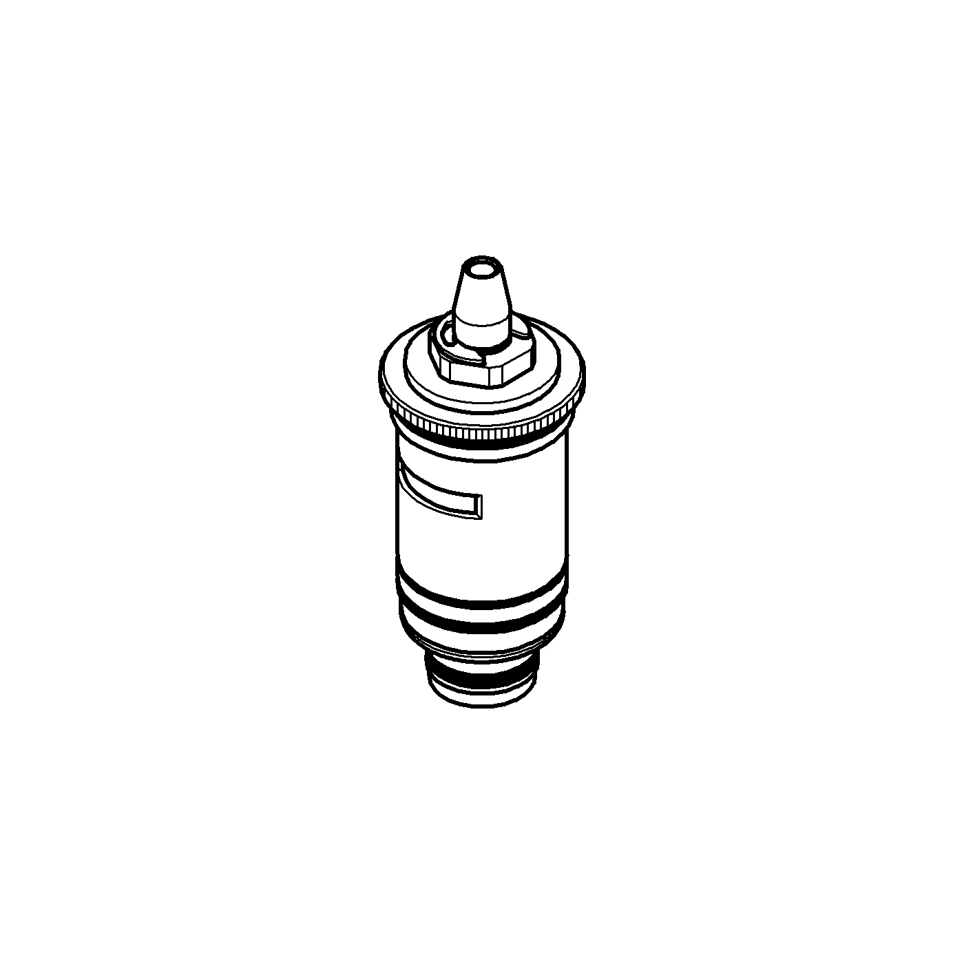 Thermoelement 47025, 3/4″, Dehnstoff, für Grohmix Thermostate