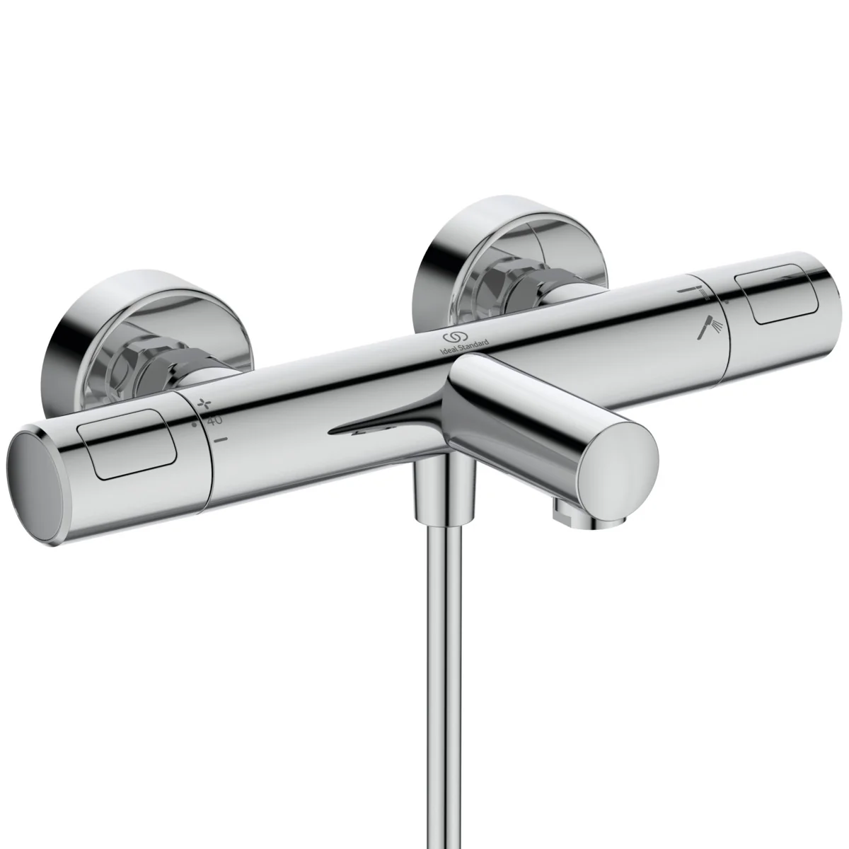 Ideal Standard Ceratherm T25 N Badearmatur mit Handbrause-Set Chrom Ideal Standard Ceratherm T25 N Badearmatur mit Handbrause-Set Chrom
