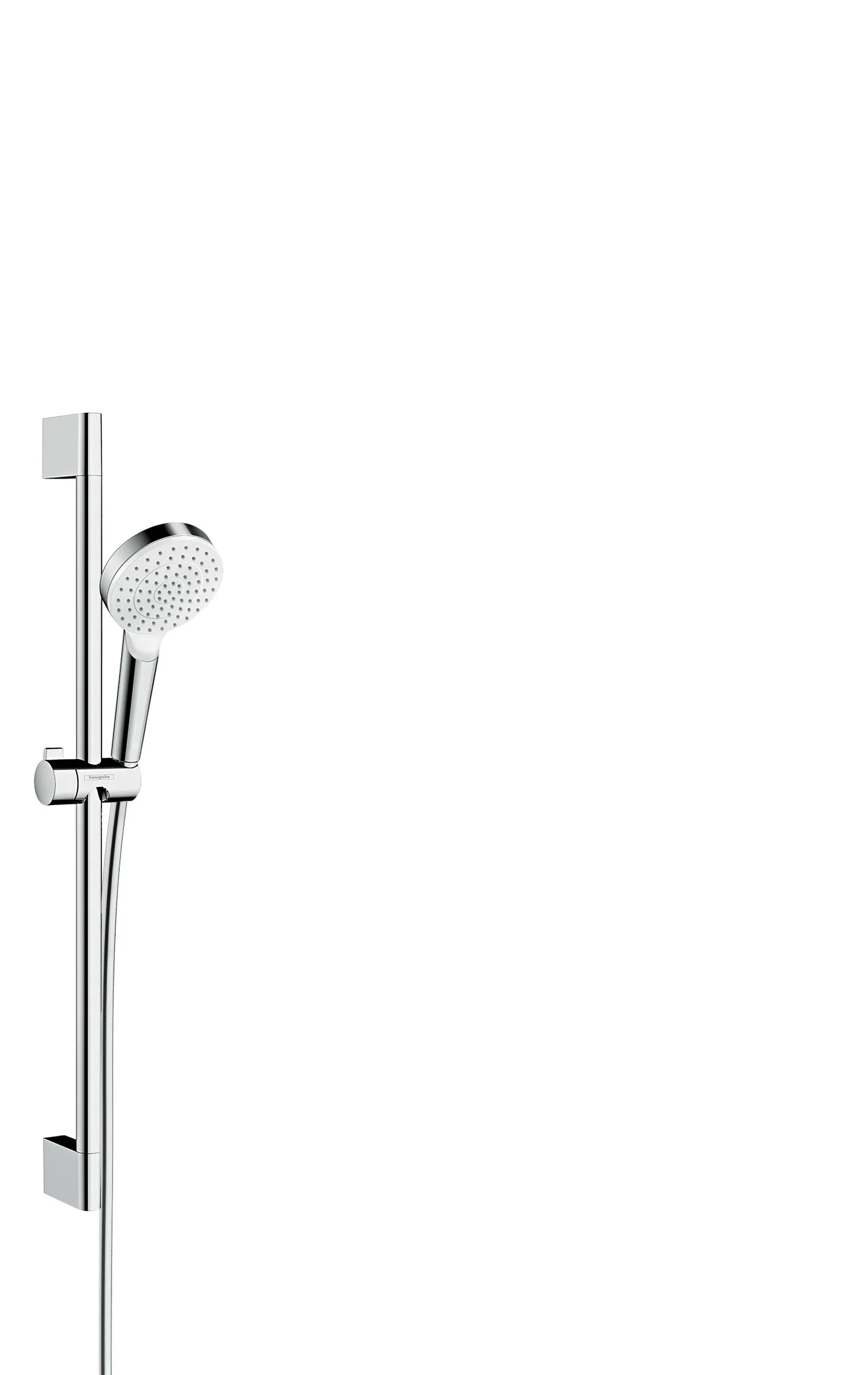 Hansgrohe Crometta Brausenset 1jet EcoSmart, 6 l/min, Unica 650 mm, weiß/chrom