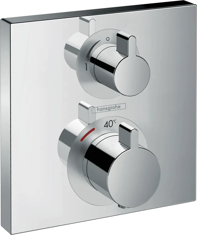 Thermostat Unterputz Ecostat Square Fertigset 1 Verbraucher chrom Thermostat Unterputz Ecostat Square Fertigset 1 Verbraucher chrom