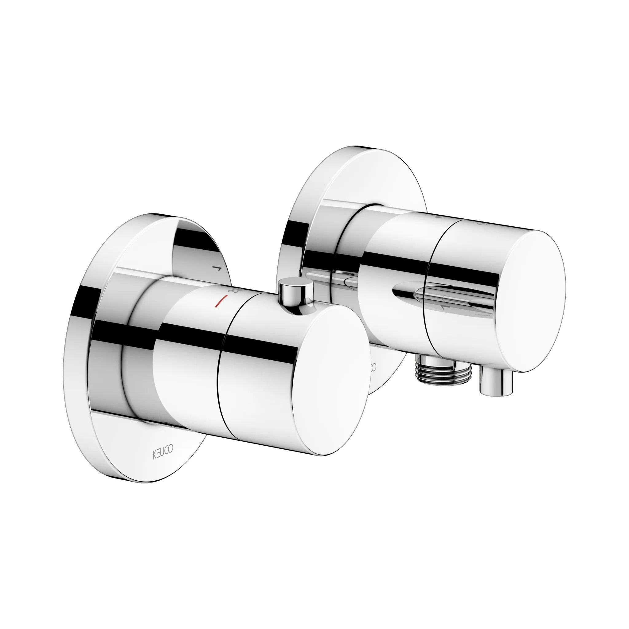 Edition 400 51553011121 Thermostatarmatur Set UP 2-Wege mit Schlauchanschluss verchromt