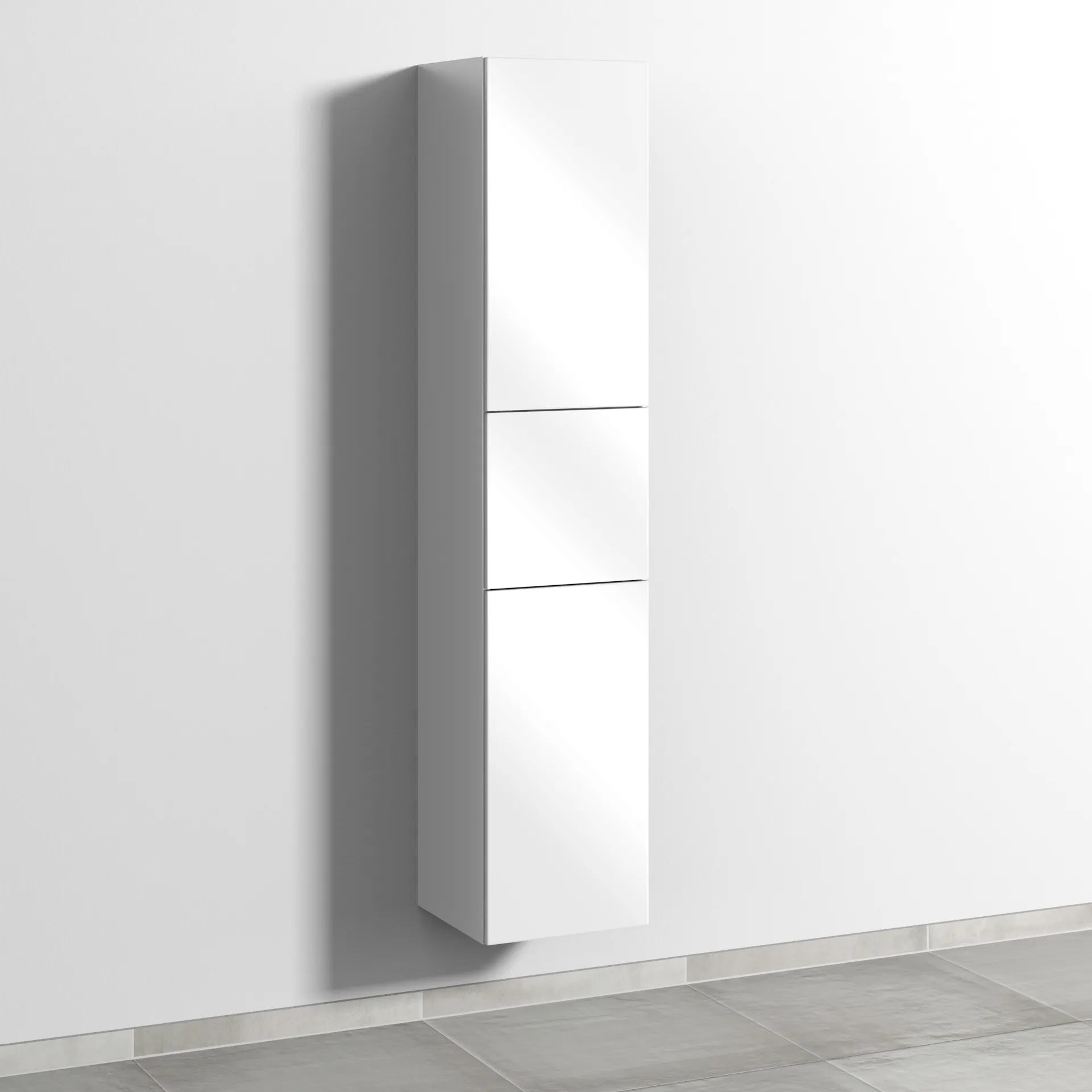 Sanipa Hochschrank „3way“ 350 × 1700 × 345 mm Anschlag rechts, in Weiß (glanz), Anschlag rechts