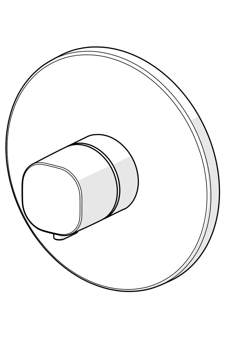 HansaLIVING Duscharmatur Thermostat Fertigsets 8866 Rosette rund Chrom HansaLIVING Duscharmatur Thermostat Fertigsets 8866 Rosette rund Chrom