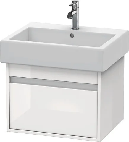 Duravit Waschtischunterschrank wandhängend „Ketho“ 55 × 41 × 44 cm Weiß Hochglanz Duravit Waschtischunterschrank wandhängend „Ketho“ 55 × 41 × 44 cm Weiß Hochglanz