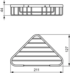 Ideal Standard Seifenhalter „IOM“, Befestigung verdeckt 21,1 × 4,4 × 12,7 cm