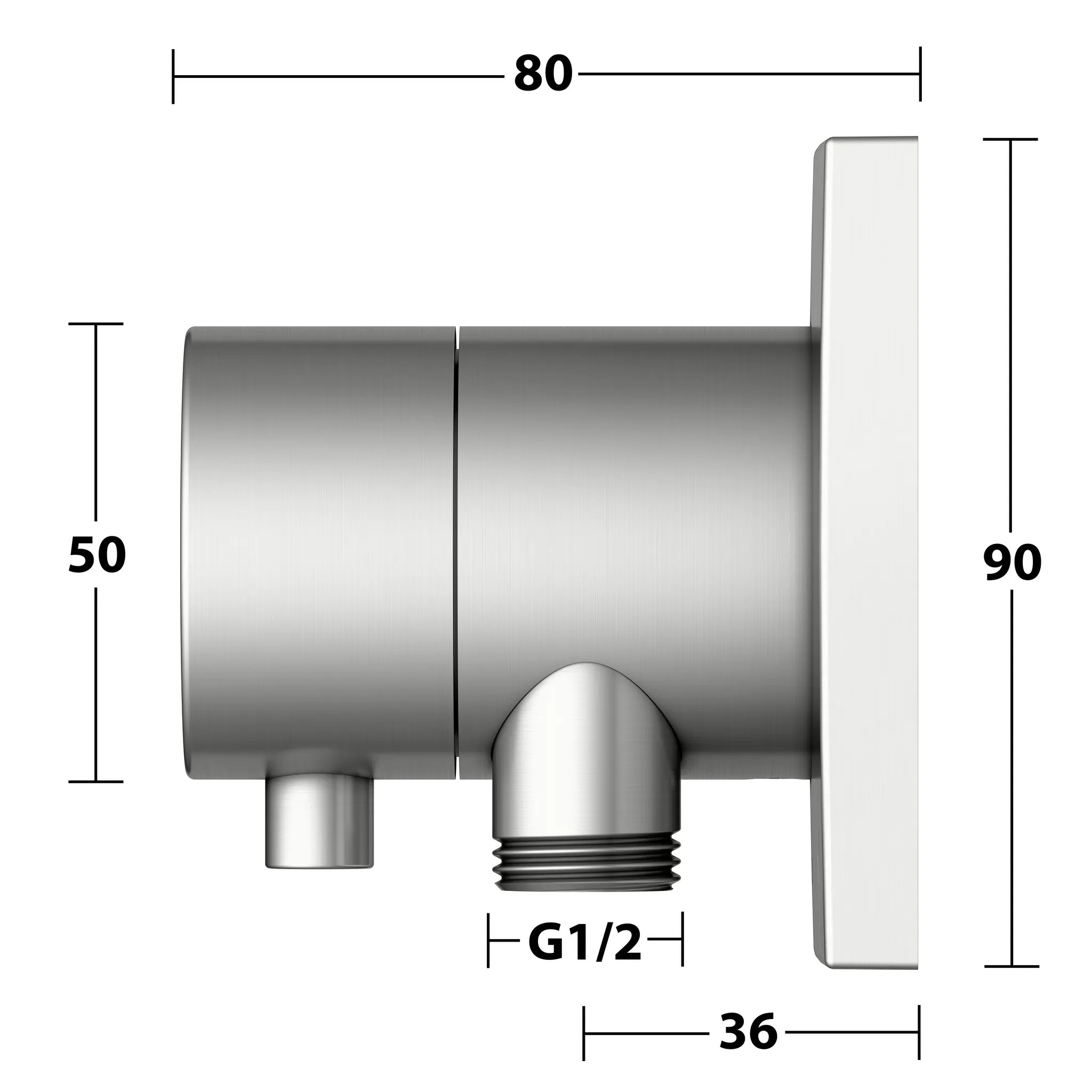 KEUCO IXMO Umstellventil Unterputz für 2 Verbraucher mit Schlauchanschluss und Brausehalter