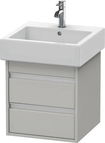 Duravit Waschtischunterschrank wandhängend „Ketho“ 45 × 48 × 44 cm in Betongrau Matt