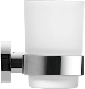 Duravit Glashalter „D-Code“ Glas rechts, matt, chrom in chrom / weiß /, Befestigung sichtbar, rechts Duravit Glashalter „D-Code“ Glas rechts, matt, chrom in chrom / weiß /, Befestigung sichtbar, rechts