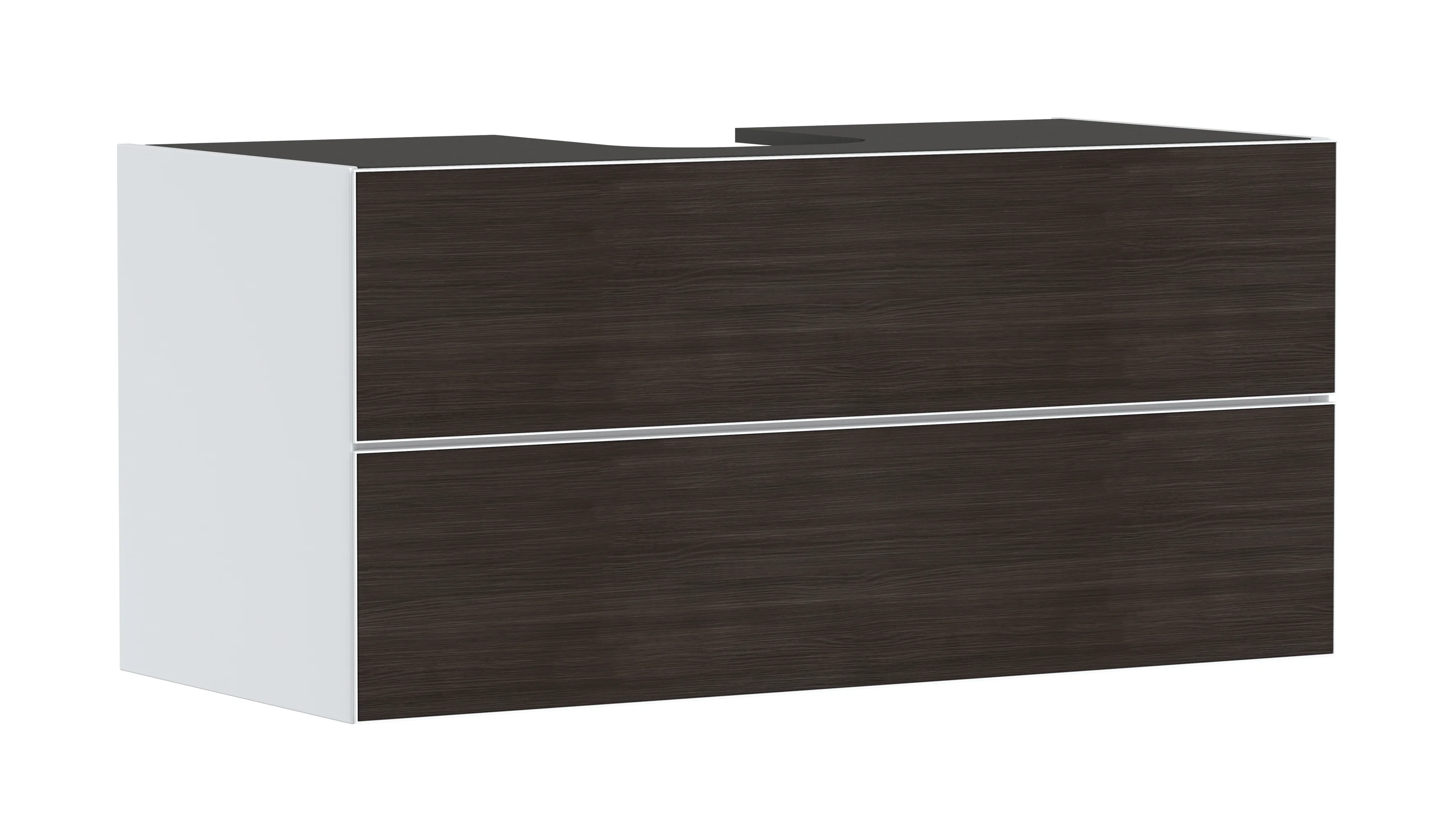 Hansgrohe Xevolos E Waschtischunterschrank Mattweiß 1180/550 mm mit 2 Schubkästen, griff- und geräuschlos