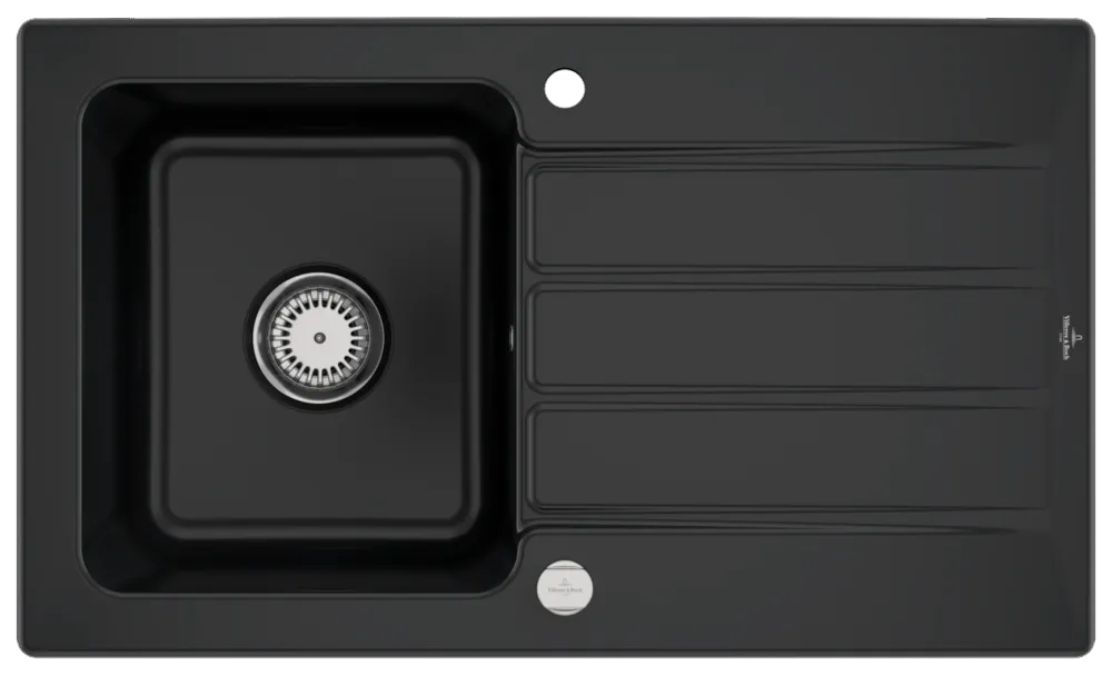 Villeroy & Boch Einbau-Küchenspülbecken „Architectura“ 50 860 × 510 × 220 mm in Pure Black Villeroy & Boch Einbau-Küchenspülbecken „Architectura“ 50 860 × 510 × 220 mm in Pure Black