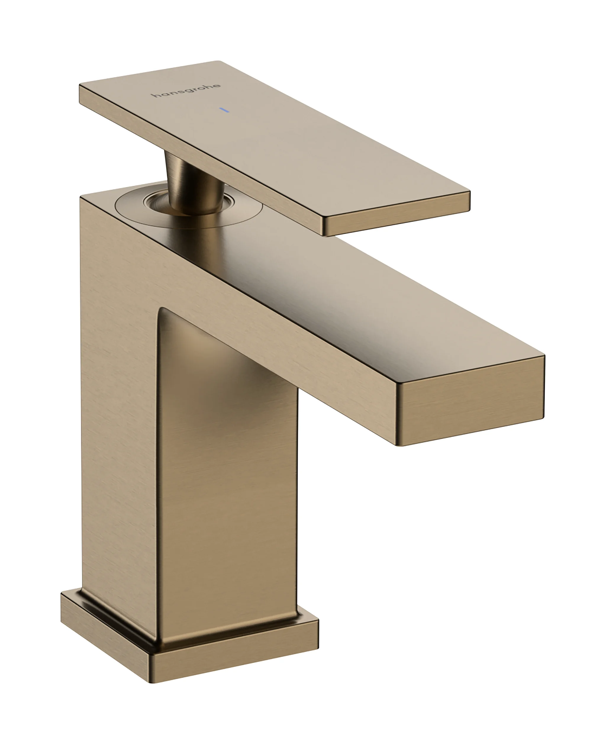 Hansgrohe Tecturis E Standventil 80 mit Hebelgriff, Brushed Bronze, Ausladung 122 mm, Auslaufhöhe 90,0 mm, max. Durchflussmenge 4 l/min bei 3 bar