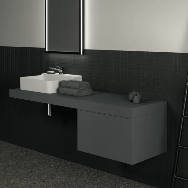 Ideal Standard Konsole Conca Anthrazit 1600x505x80mm