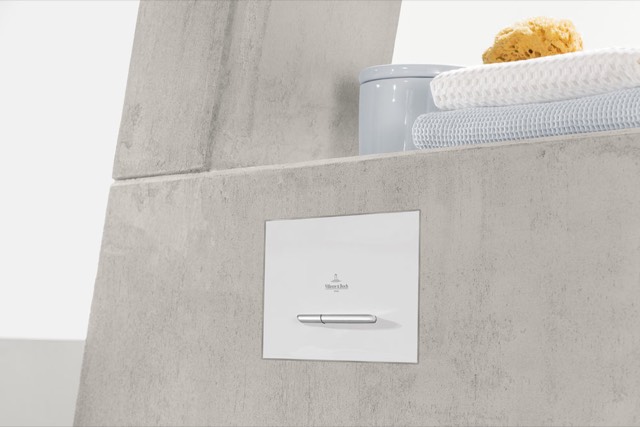 WC-Betätigungsplatte ViConnect Installationssysteme 922180, 127 x 80 x 253 mm, 2-Mengen-Spülung, Weiß