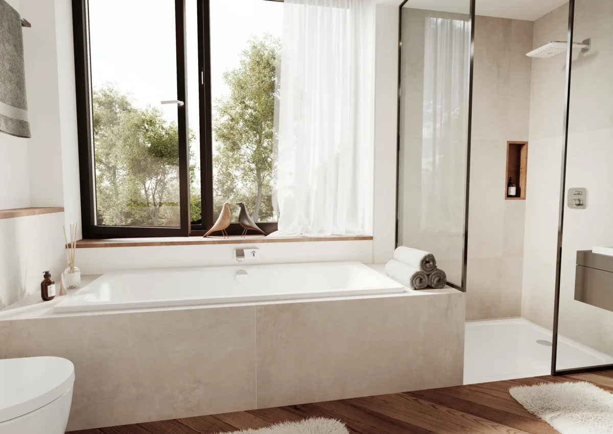 Kaldewei CAYONO DUO Badewanne, 1800x800 mm, bahamabeige, mit Griffloch, Antislip
