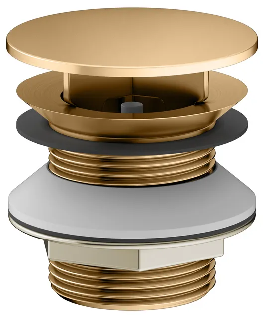 Armaturenzubehör Schaftventil G 1 1/4 Messing gebürstet Armaturenzubehör Schaftventil G 1 1/4 Messing gebürstet