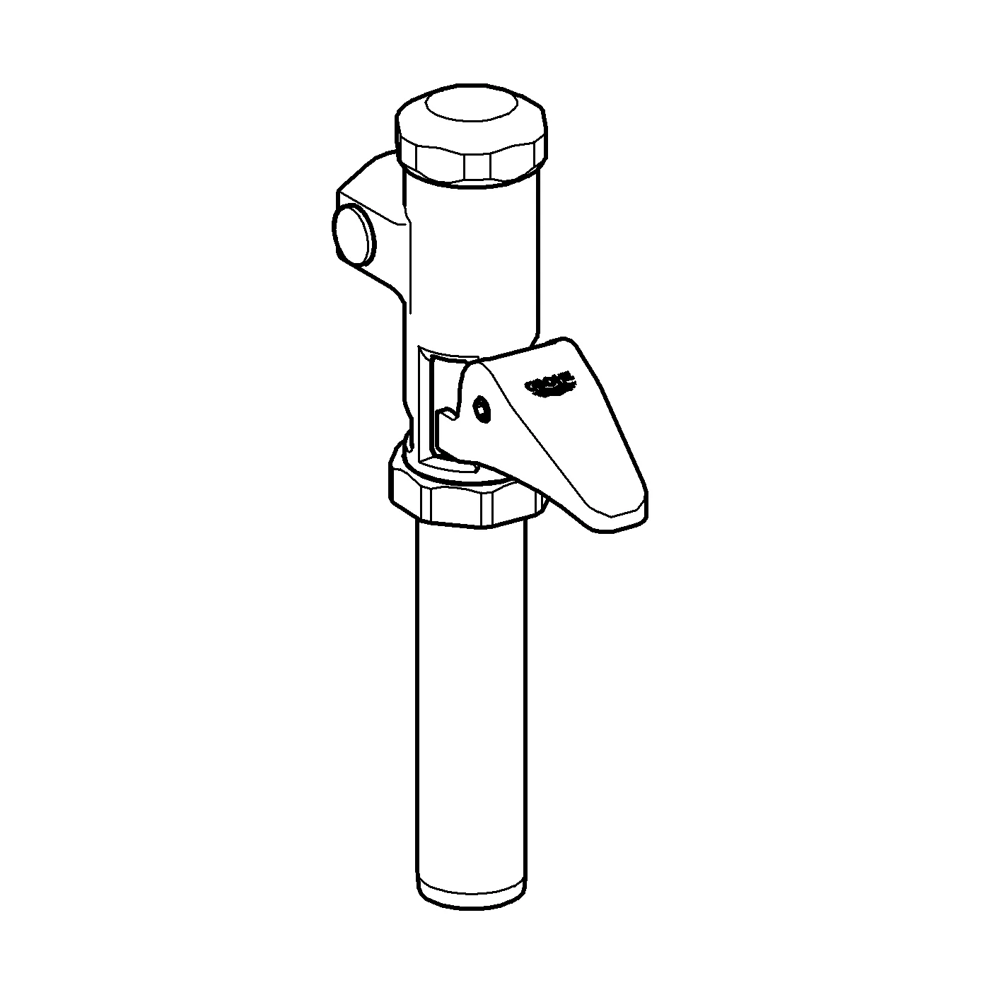 Grohe Automatic-Spüler DAL 37139 WC Aufputz Messing chrom Grohe Automatic-Spüler DAL 37139 WC Aufputz Messing chrom