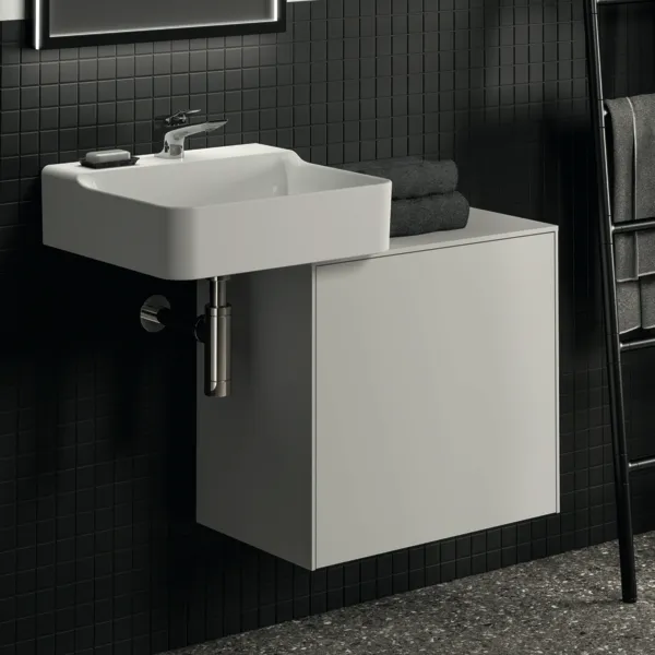 Ideal Standard Waschtischunterschrank „Conca“ 60,2 × 55 × 37,3 cm Weiß matt lackiert