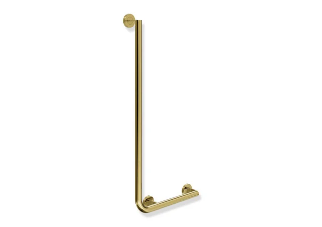 HEWI Winkelgriff System 900, Edelstahl PVD Gold glänzend, waagerecht 400 mm, senkrecht 900 mm, Durchmesser 32 mm, rechts HEWI Winkelgriff System 900, Edelstahl PVD Gold glänzend, waagerecht 400 mm, senkrecht 900 mm, Durchmesser 32 mm, rechts