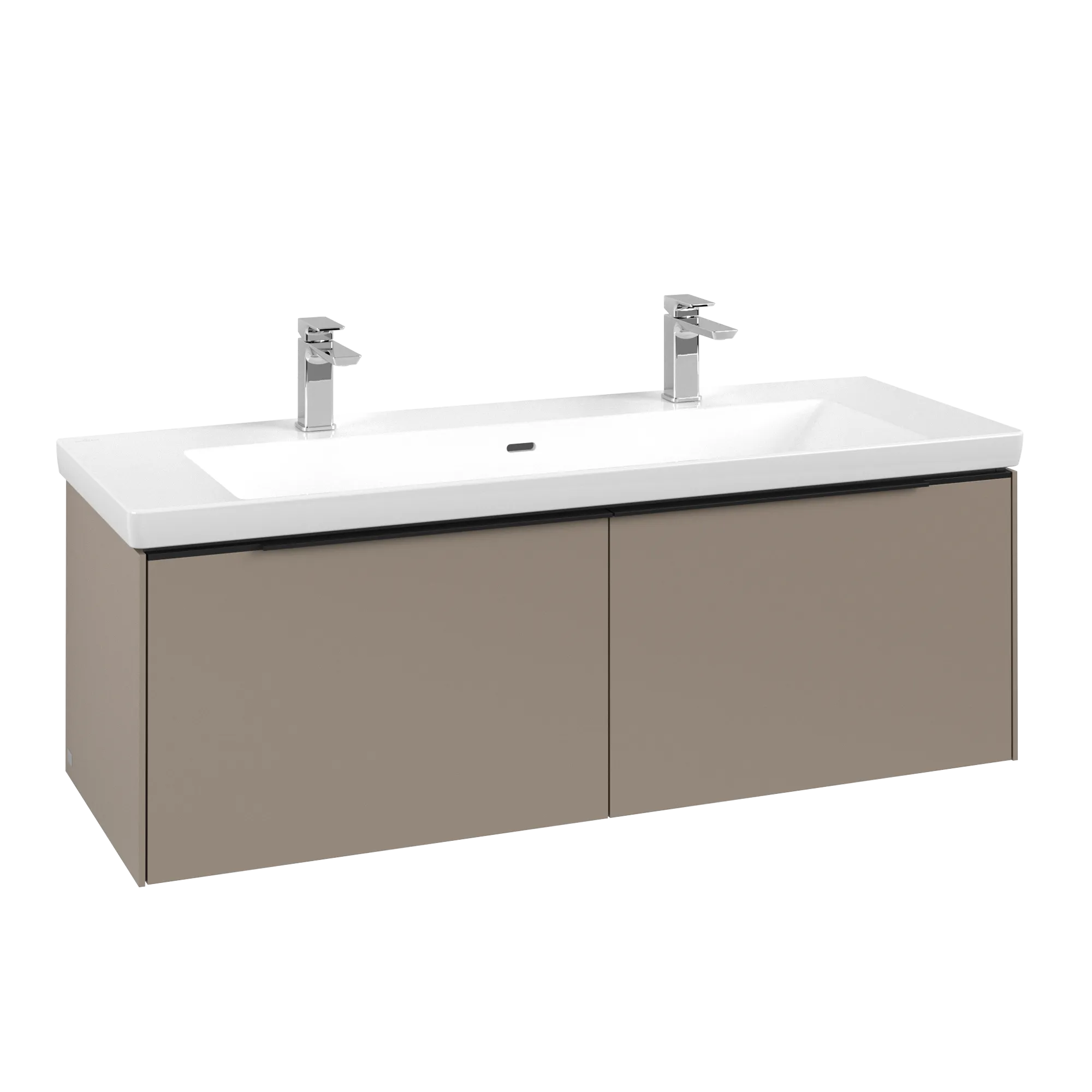 Villeroy & Boch Subway 3.0 Waschbeckenunterschrank C60101, 1272 x 429 x 478 mm, Eckig, Taup