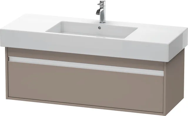 Duravit Waschtischunterschrank wandhängend „Ketho“ 120 × 41 × 45,5 cm Basalt Matt