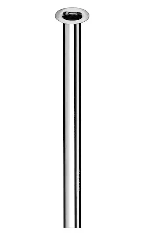 Kupferrohr Ø 10 mm, Einerseits mit Bördel Ø 18 mm für G 1/2 Überwurfmutter, andererseits glatt, 1000 mm, chrom
