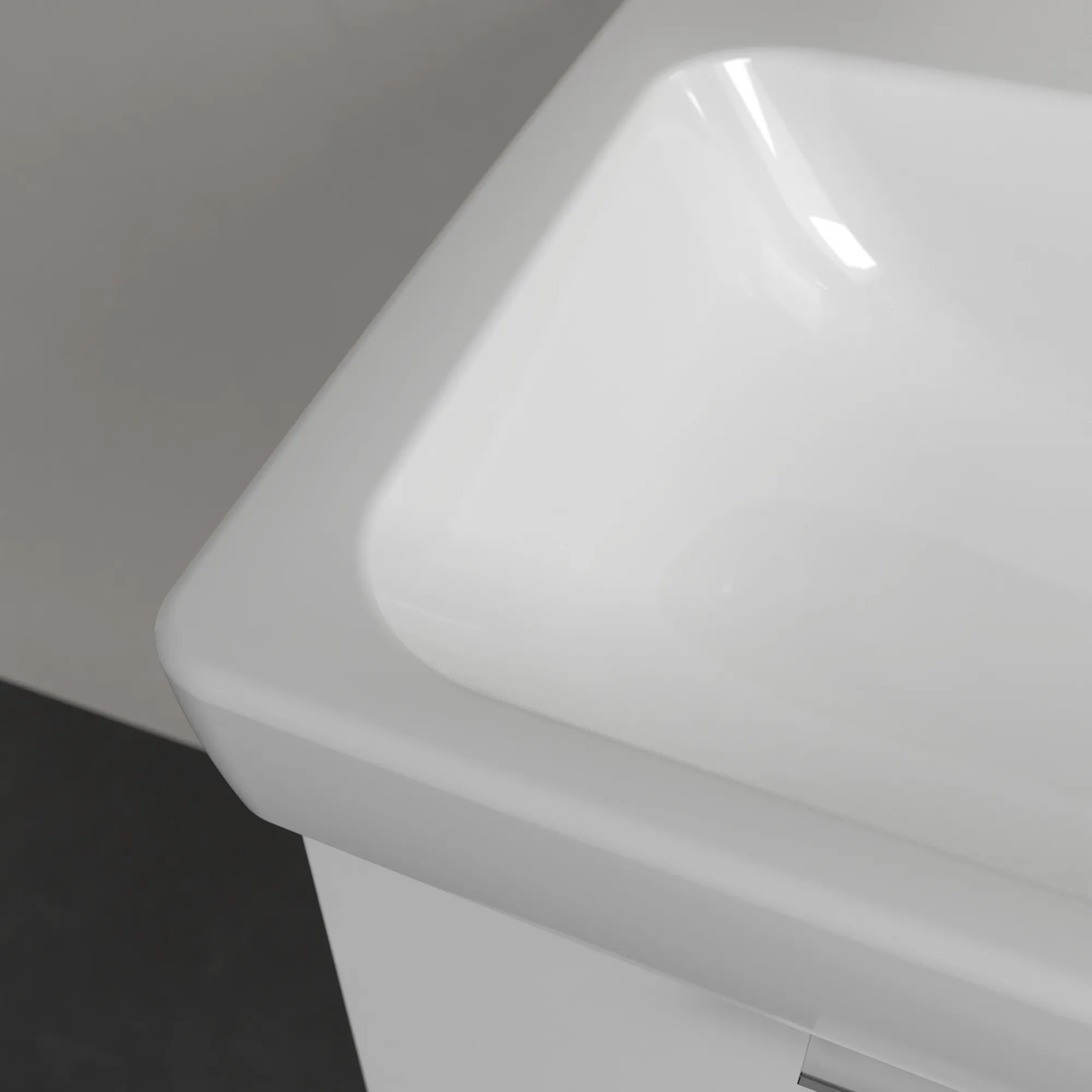 Villeroy & Boch Architectura Wandwaschbecken 4A87KF, 650x445x165mm, weiß Alpin, glänzend, Sanitärkeramik, Wandmontage
