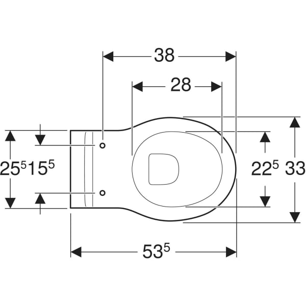 Wand-Tiefspül-WC „Bambini“ in weiß alpin