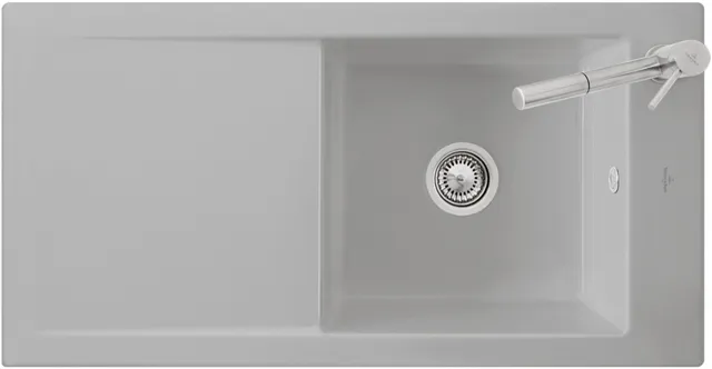 Villeroy & Boch flächenbündiges Küchenspülbecken „Timeline“ 60 flat 965 × 475 × 220 mm in Graphite