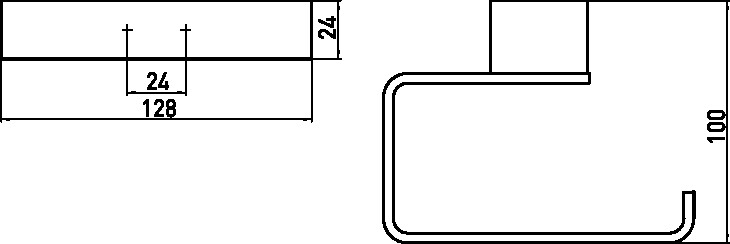 loft Papierhalter ohne Deckel, chrom