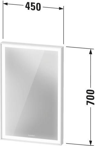 Duravit Spiegel „L-Cube“ 45 × 70 cm