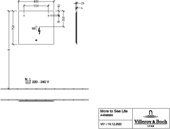 Villeroy & Boch Spiegel „More to See Square“ 800 × 700 mm Villeroy & Boch Spiegel „More to See Square“ 800 × 700 mm