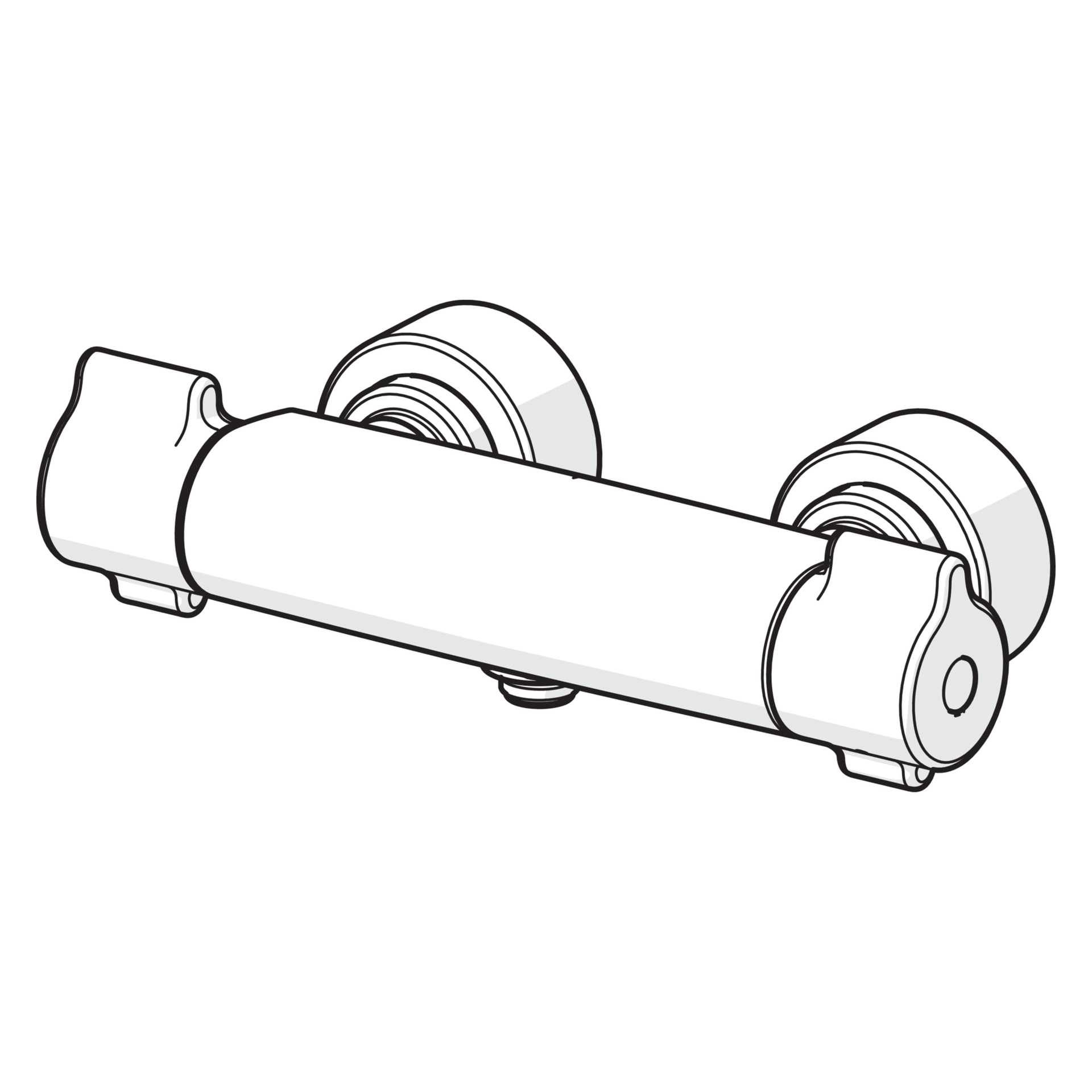 HA Brausebatterie HANSACLINICA 0880 Chrom