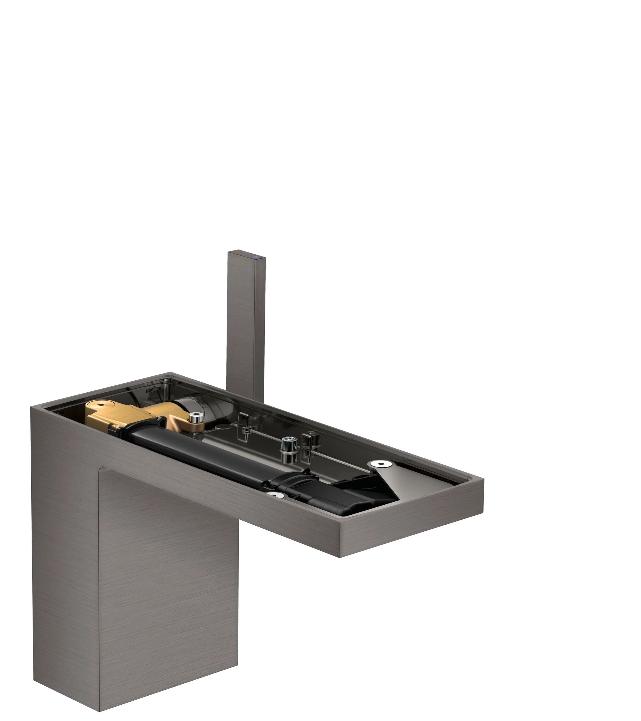 Hansgrohe AXOR MyEdition Einhebel-Waschtischmischer 110, Brushed Black Chrome, Ausladung 150 mm, Auslaufhöhe 110 mm