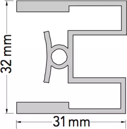 Sprinz Duschtür Pendeltüren Nische „Omega“, Anschlag rechts, Drehtür zweiteilig B: 1000 mm H: 2000 mm T: 8 mm Sprinz Duschtür Pendeltüren Nische „Omega“, Anschlag rechts, Drehtür zweiteilig B: 1000 mm H: 2000 mm T: 8 mm