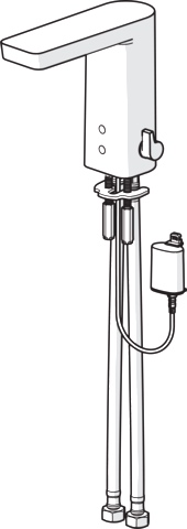 Hansa Waschtischarmatur, elektronisch „Stela“ Ausladung 105 mm in Chrom Hansa Waschtischarmatur, elektronisch „Stela“ Ausladung 105 mm in Chrom