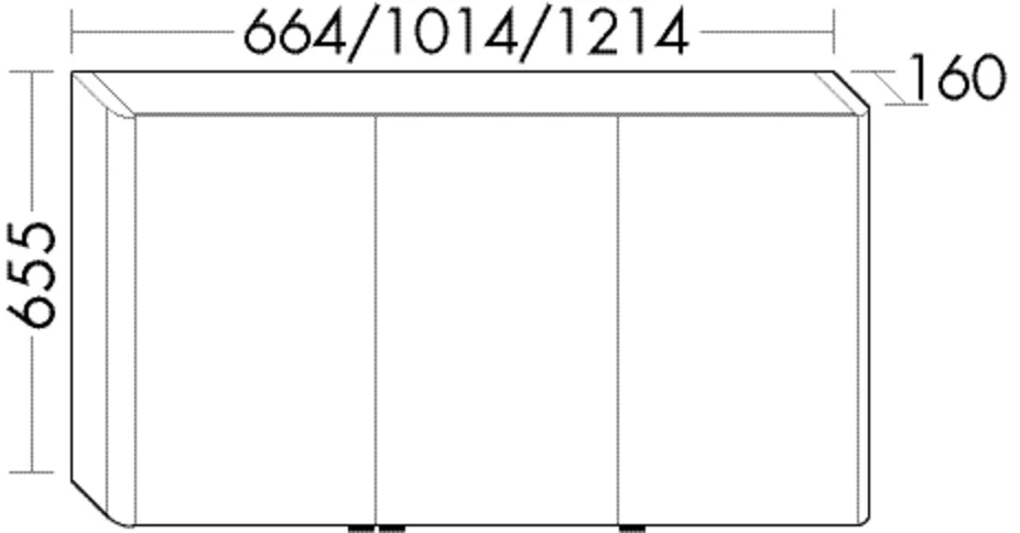 Spiegelschrank Lavo 2.0 von burgbad – beidseitig verspiegelt, LED-Beleuchtung mit Kalt-/Warmweiß und Dimmfunktion, 160 mm tief, 1214 mm breit, 655 mm hoch Spiegelschrank Lavo 2.0 von burgbad – beidseitig verspiegelt, LED-Beleuchtung mit Kalt-/Warmweiß und Dimmfunktion, 160 mm tief, 1214 mm breit, 655 mm hoch