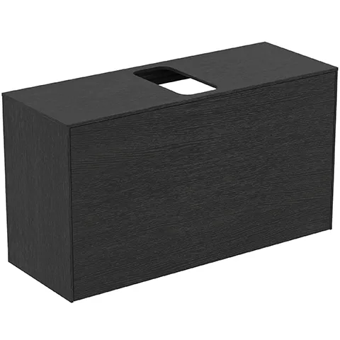 Ideal Standard Waschtischplatte Conca, Eiche geflammt, 1002 x 373 mm