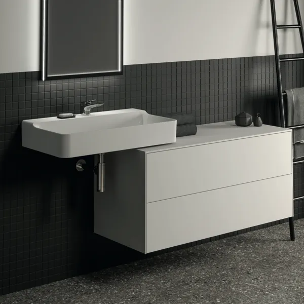 Ideal Standard Waschtischunterschrank „Conca“ 120,2 × 55 × 50,5 cm Weiß matt lackiert