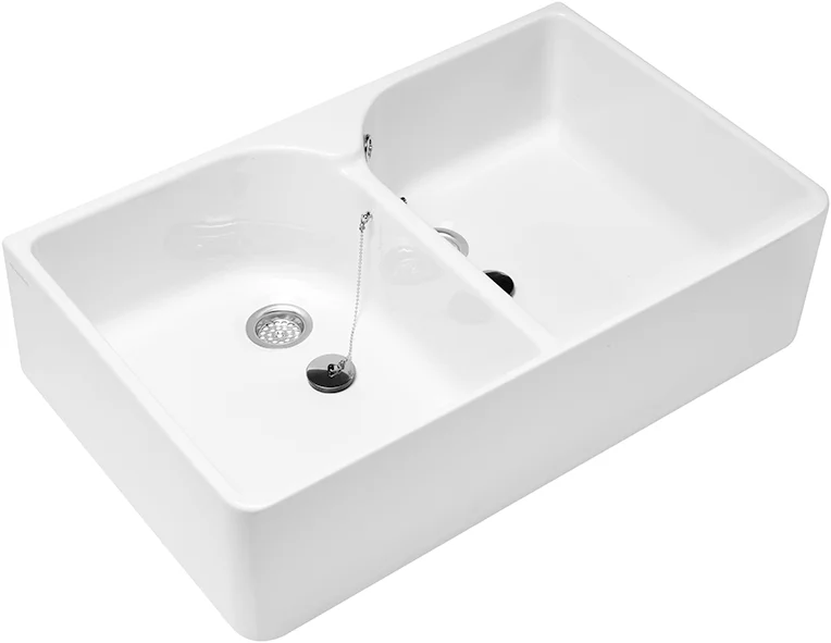 Villeroy & Boch O.novo Doppelspülbecken 510 x 795 mm Rechteck Weiß