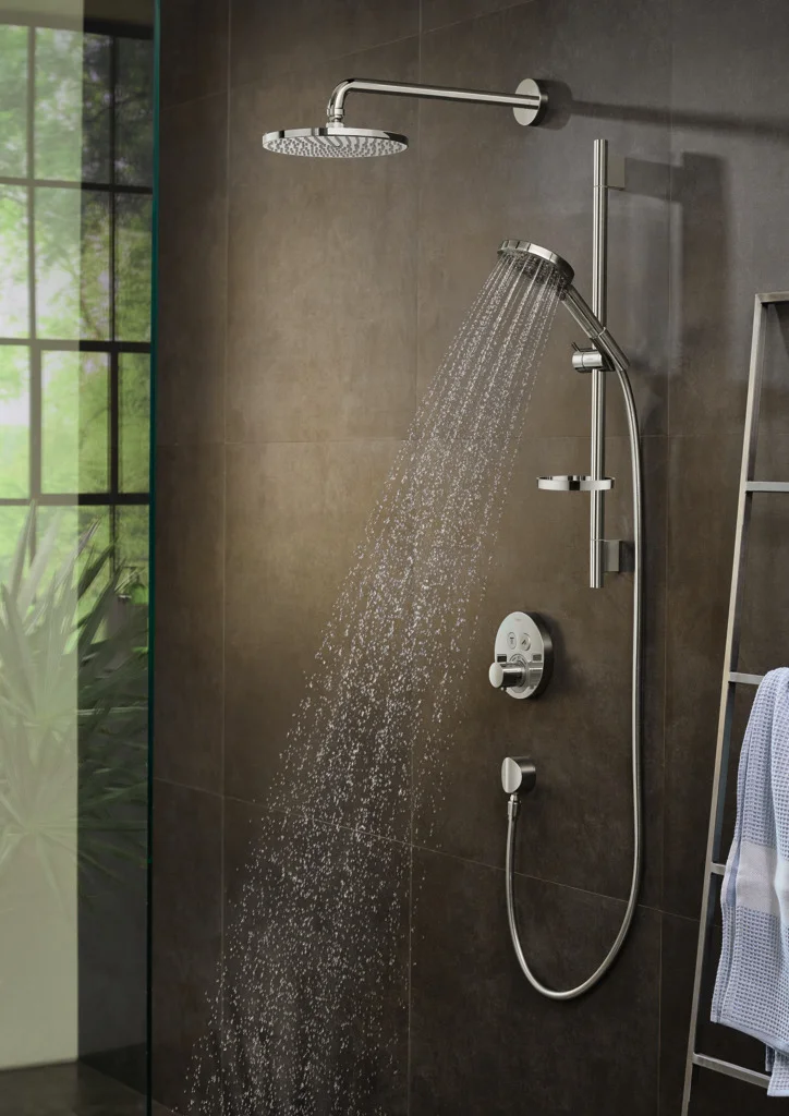 Hansgrohe Raindance Select S Handbrause 120, 3jet PowderRain Chrom, 125 mm Brausekopfgröße, max. Durchfluss 11 l/min bei 3 bar