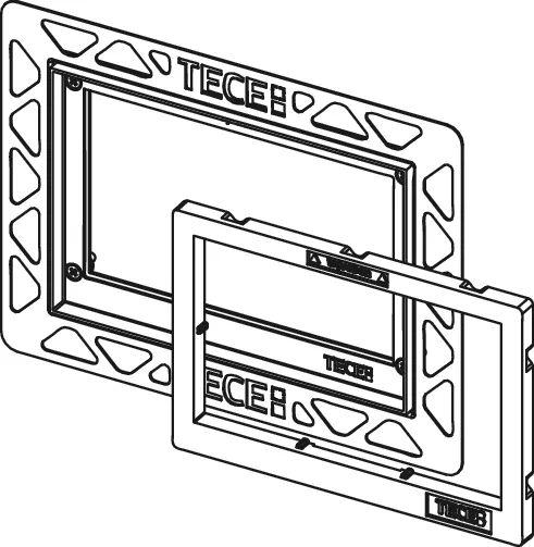 -WC-Einbaurahmen für flächenbündige Montage, vergoldet -WC-Einbaurahmen für flächenbündige Montage, vergoldet