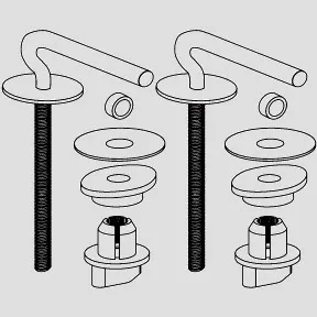 SANIT Edelstahl Scharnier M8 mit Schnellbefestigung SANIT Edelstahl Scharnier M8 mit Schnellbefestigung