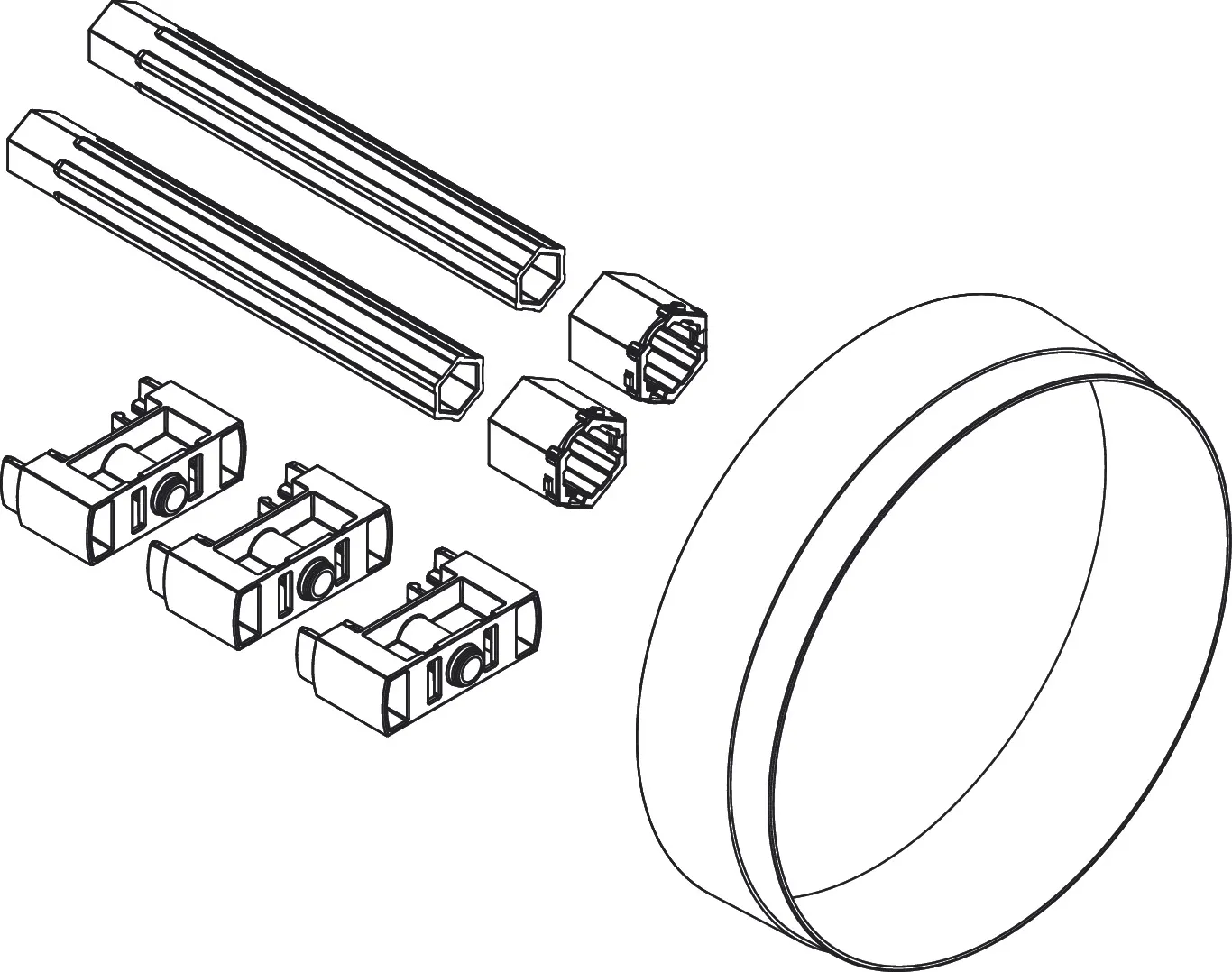 Verlängerung Fertigsets 25 mm Verlängerung Fertigsets 25 mm