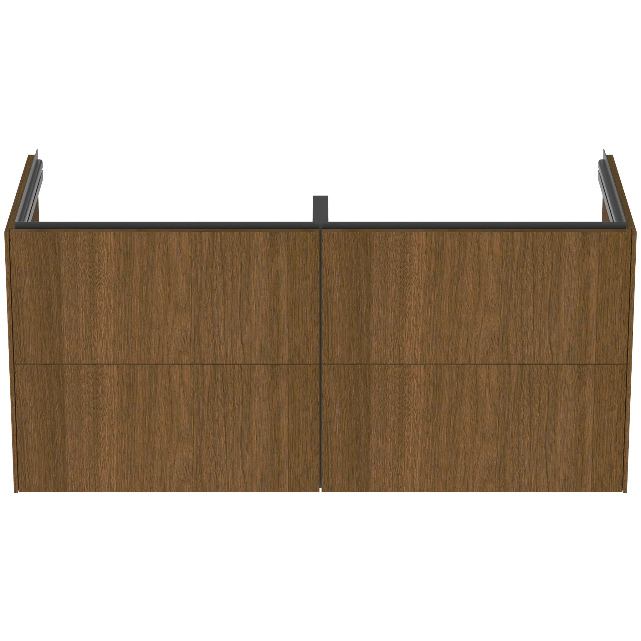 Ideal Standard Möbeldoppelwaschtischunterschrank Conca 4 Auszüge ohne Platte 1200x505x550mm Walnuss D. Ideal Standard Möbeldoppelwaschtischunterschrank Conca 4 Auszüge ohne Platte 1200x505x550mm Walnuss D.