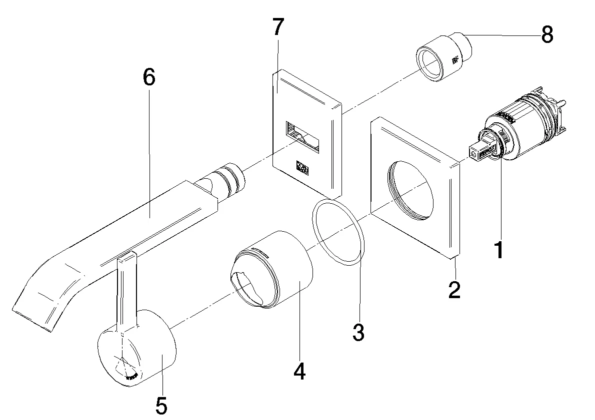 Waschtisch-Wand-Einhandbatterie ohne Ablaufgarnitur IMO Chrom 36861671 Waschtisch-Wand-Einhandbatterie ohne Ablaufgarnitur IMO Chrom 36861671