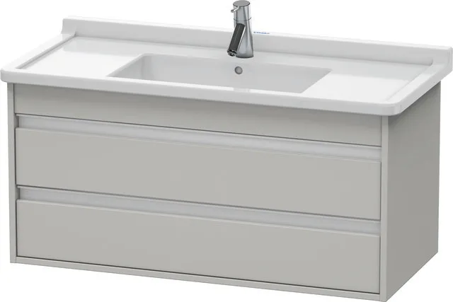 Duravit Waschtischunterschrank wandhängend „Ketho“ 100 × 48 × 45,5 cm Betongrau Matt Duravit Waschtischunterschrank wandhängend „Ketho“ 100 × 48 × 45,5 cm Betongrau Matt