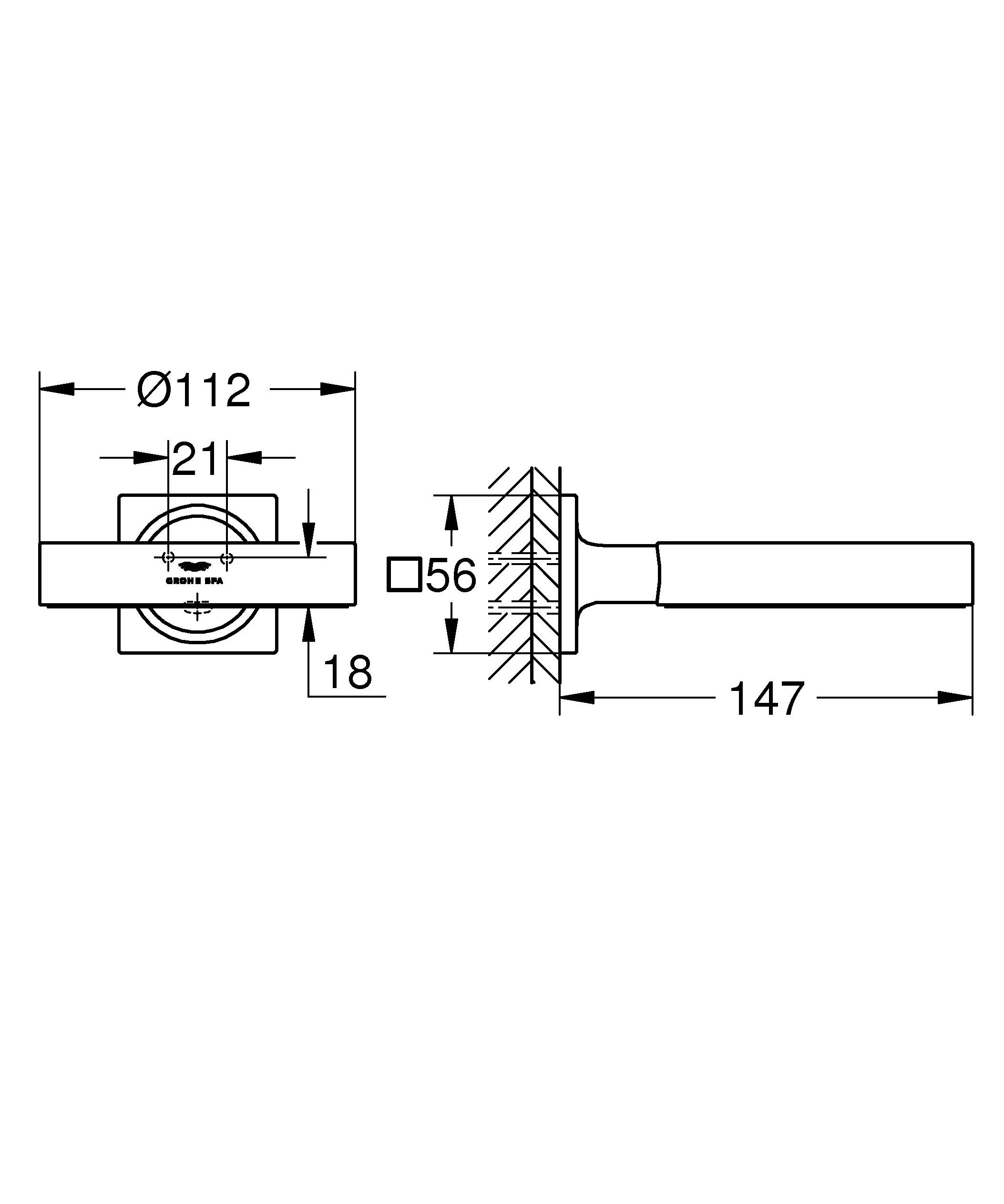 Halter Allure 40963_1, für Seifenschale 40 256 003 oder Fön-Einsatz 40 964 001, chrom