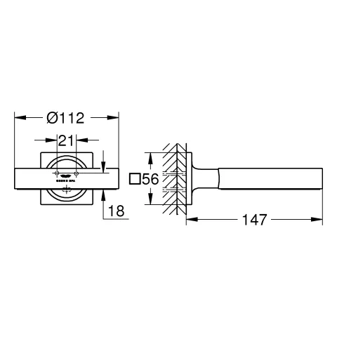 Halter Allure 40963_1, für Seifenschale 40 256 003 oder Fön-Einsatz 40 964 001, chrom Halter Allure 40963_1, für Seifenschale 40 256 003 oder Fön-Einsatz 40 964 001, chrom