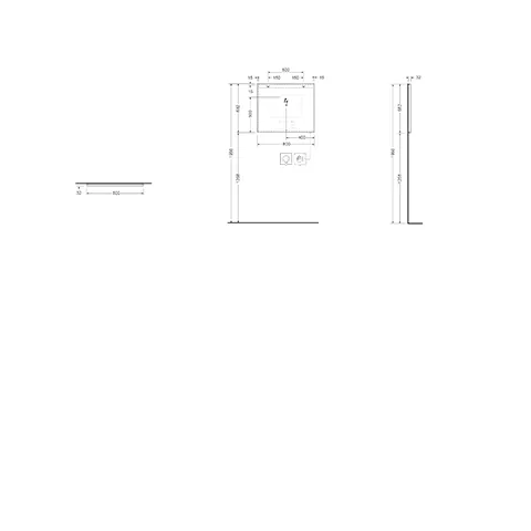 Kludi Kludi-LUMA Spiegel 80x60 H3 cm LED & Entfeuchter 6000 K - 500 Lumen