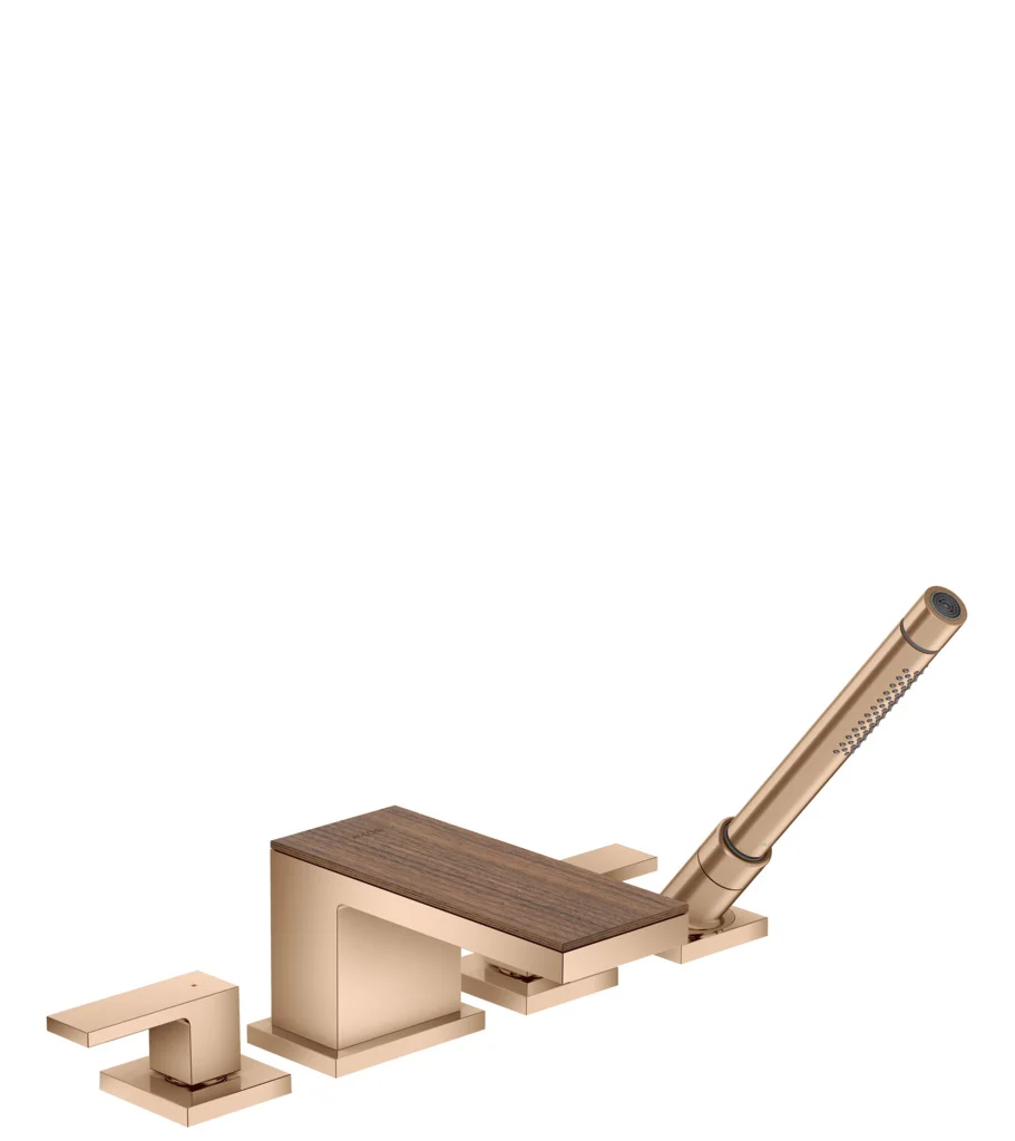 Hansgrohe AXOR MyEdition Platte 200 mm, Amerikanischer Nussbaum, abnehmbar